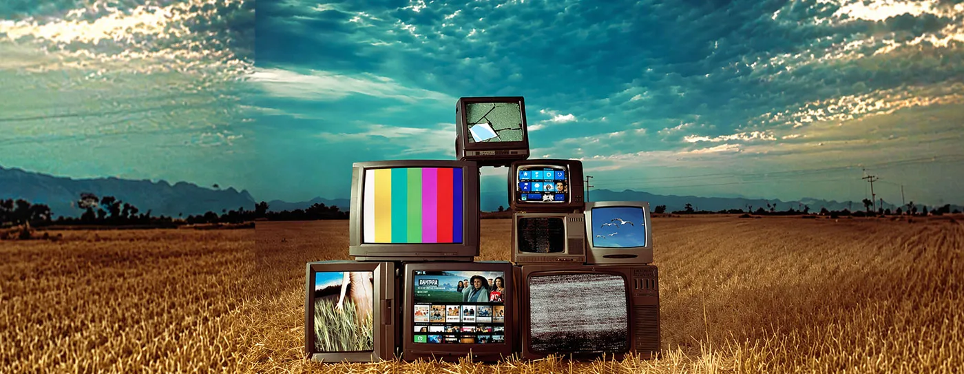 Changing TV viewing habits showing shift from traditional broadcast television to streaming platforms and digital content consumption.